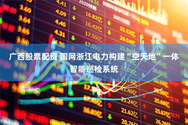 广西股票配资 国网浙江电力构建“空天地”一体智能巡检系统