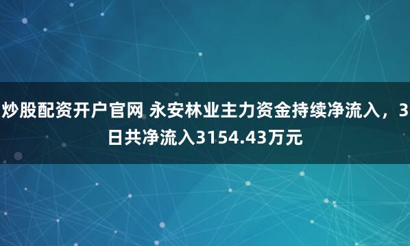 炒股配资开户官网 永安林业主力资金持续净流入，3日共净流入3154.43万元
